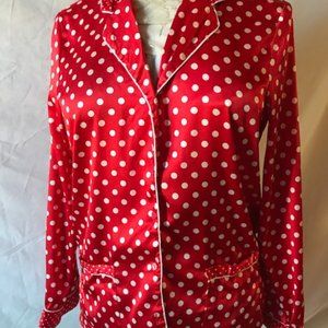 Victoria's secret sateen polka dot pajama set